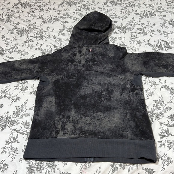 Danskin Women's Marble Print Double Collar Full Zip Hooded Jacket - Picture 12 of 13